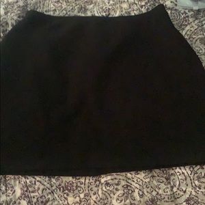 Black mini skirt